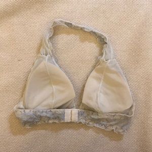 free press Intimates & Sleepwear - White & Blue Lace Halter Bralette free press Intimates & Sleepwear - White & Blue Lace Halter Bralette
